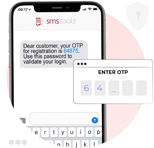 OTP SMS authenticatie<br>One Time Passwords