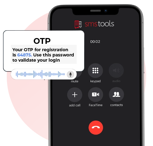 OTP SMS authenticatie<br>One Time Passwords